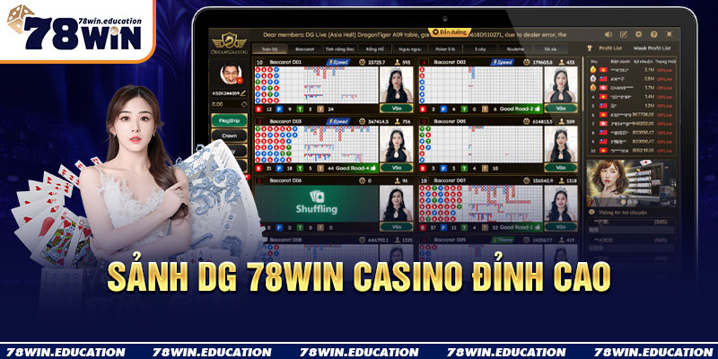 Sảnh DG 78Win casino đỉnh cao